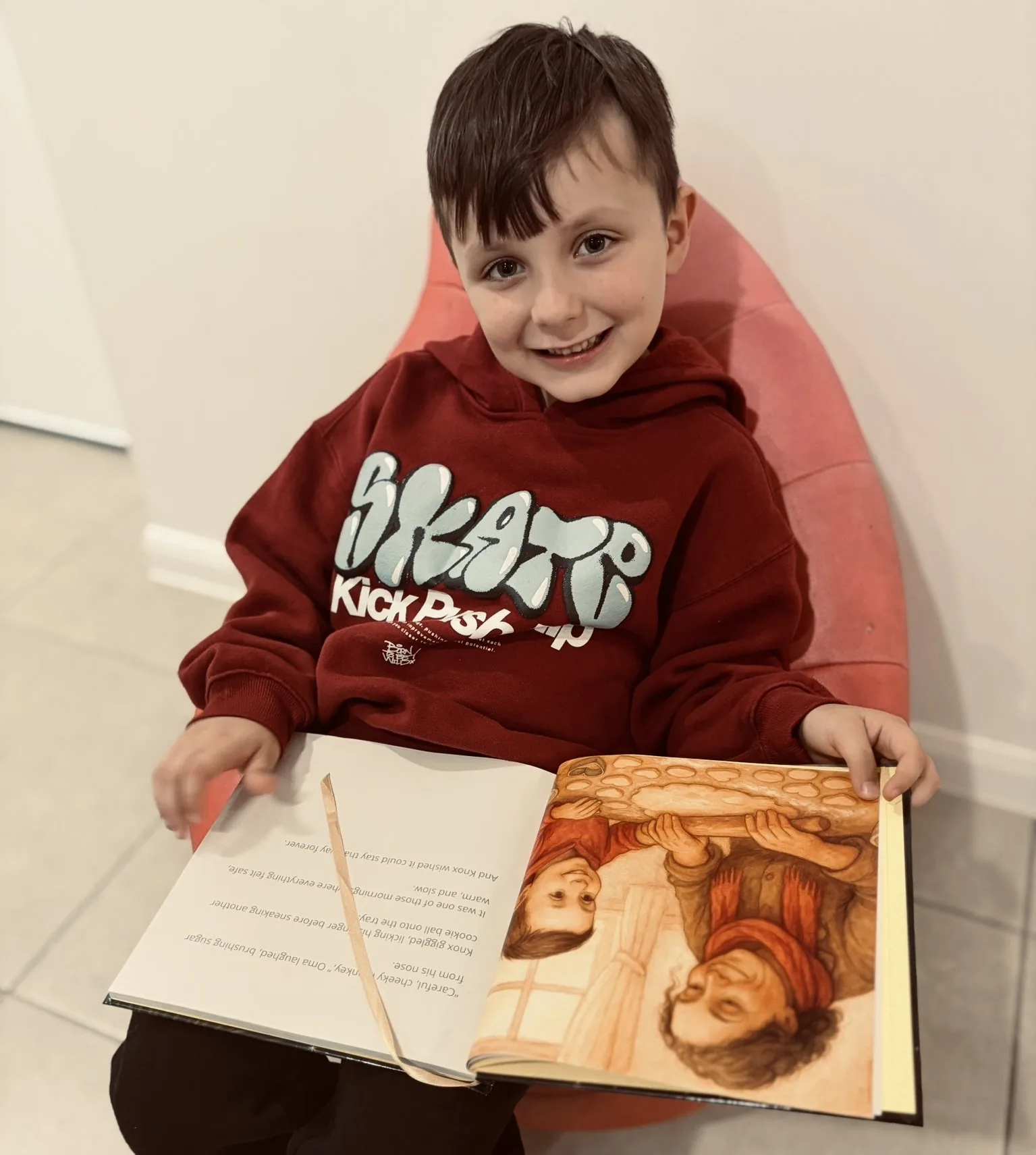 Inside pages of a Monarch Tales book